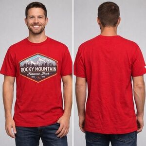 Prairie Mountain Rocky Mountain National Park Graphic Tee Red S ARK
